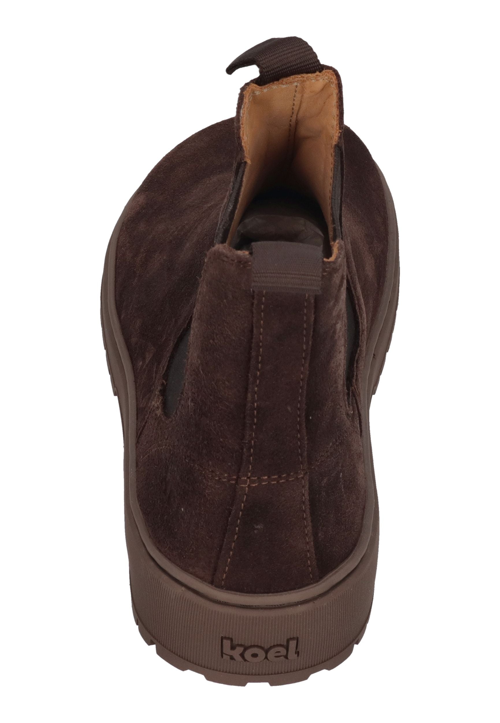 KOEL Damen Barefoot Chelseaboots GAVIEN SUEDE chocolate