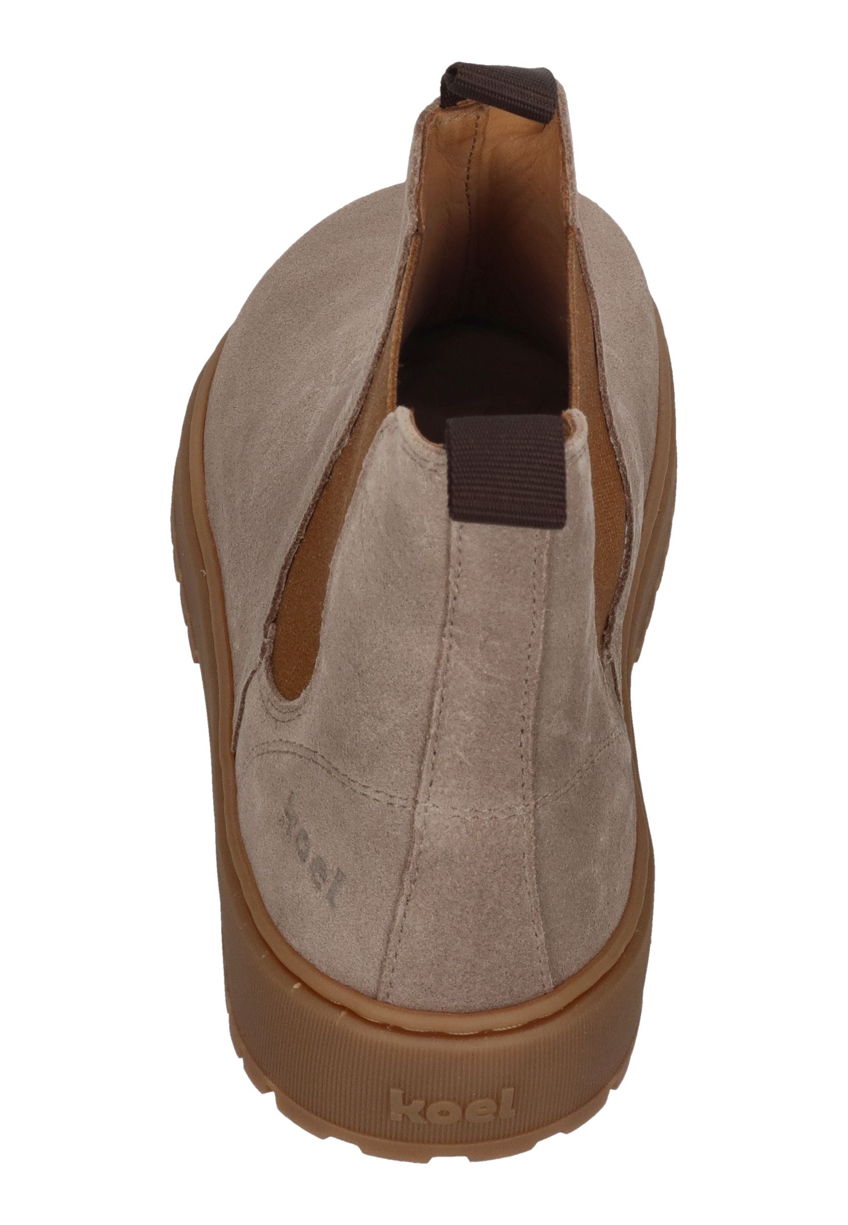 KOEL Damen Barefoot Chelseaboots GAVIEN SUEDE taupe