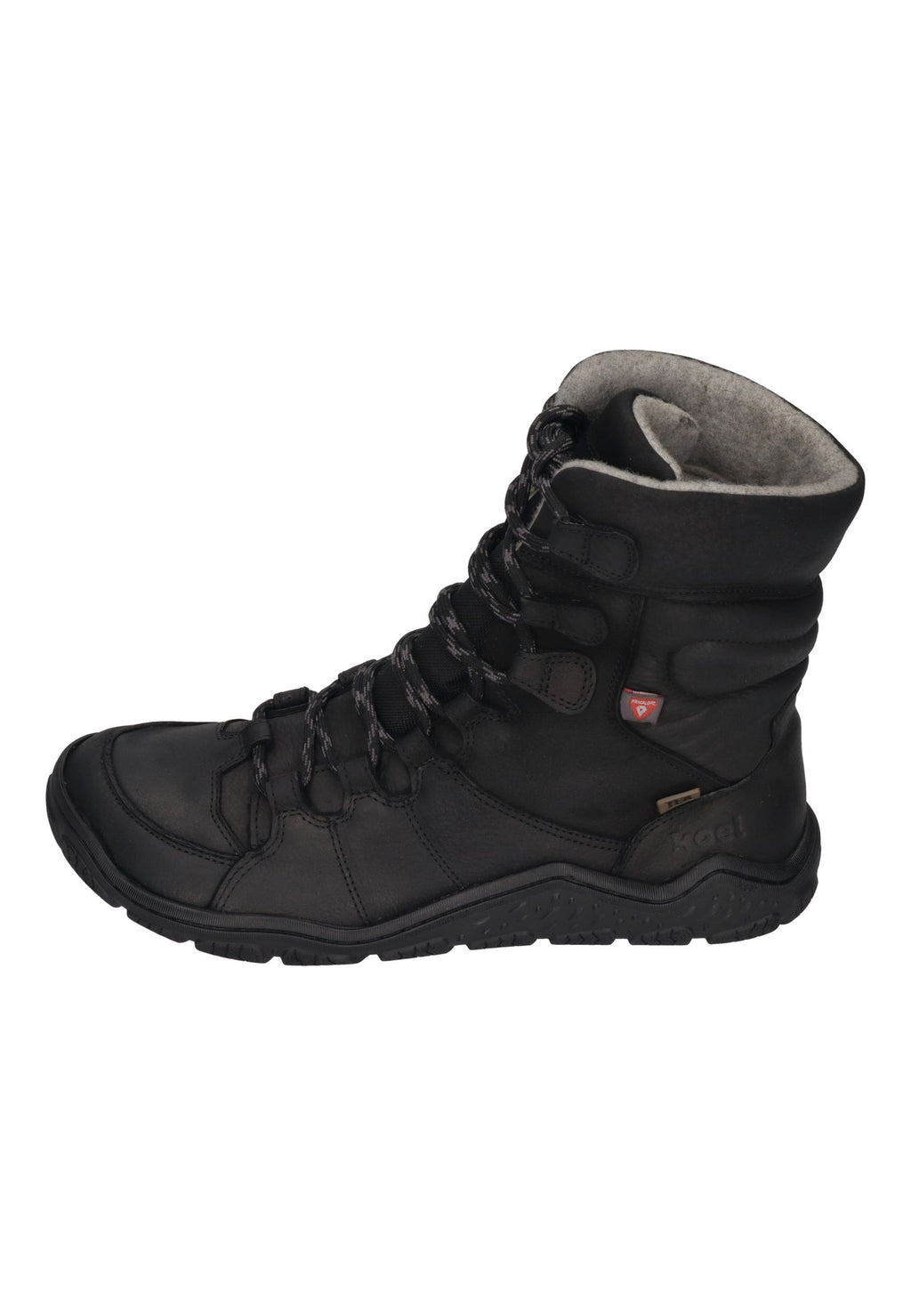 KOEL Damen Barefoot Outdoor Booties RISEA MERINO - black