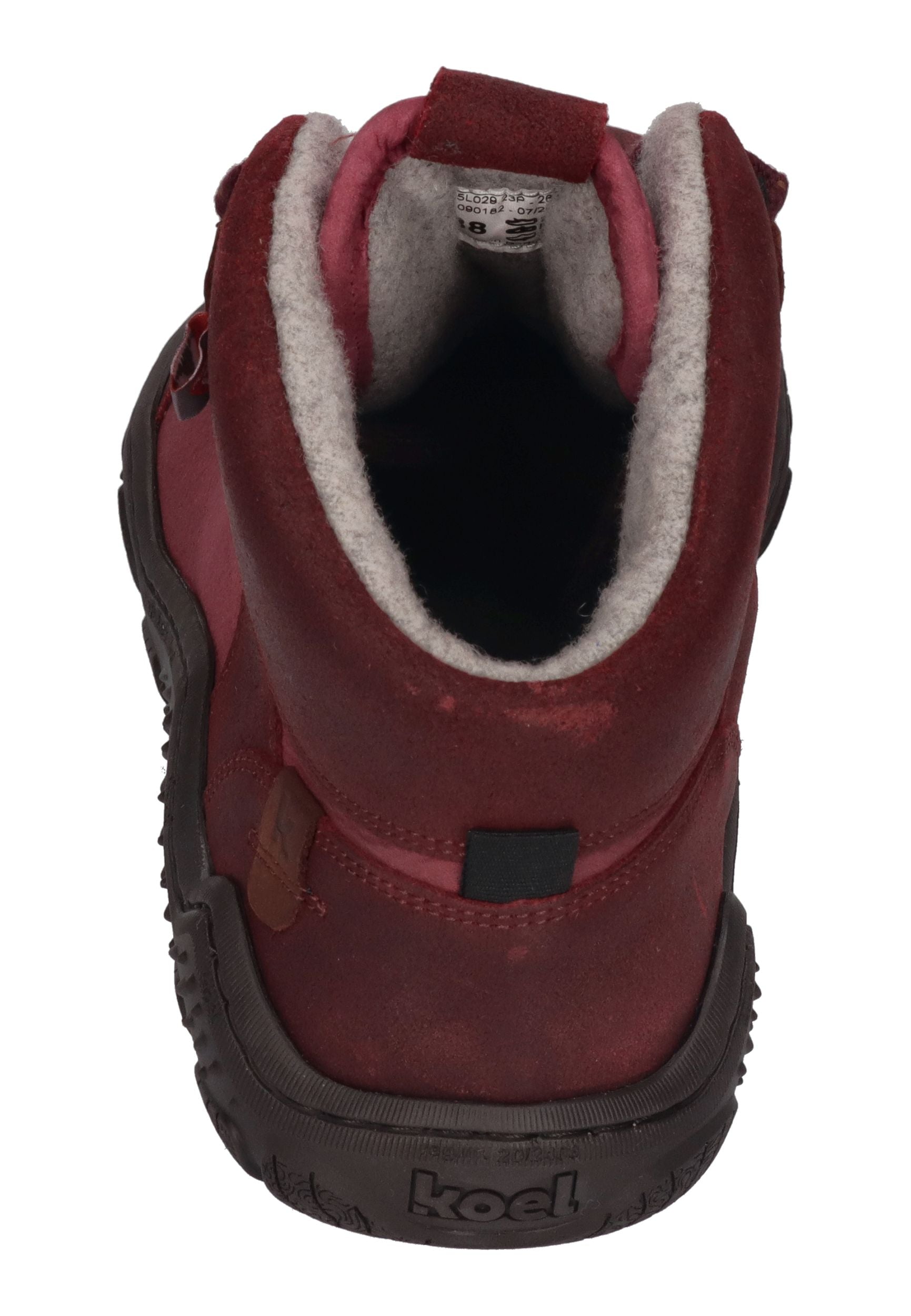KOEL Damen Barefoot Outdoor Booties ROBA 2.0 MERINO bordo