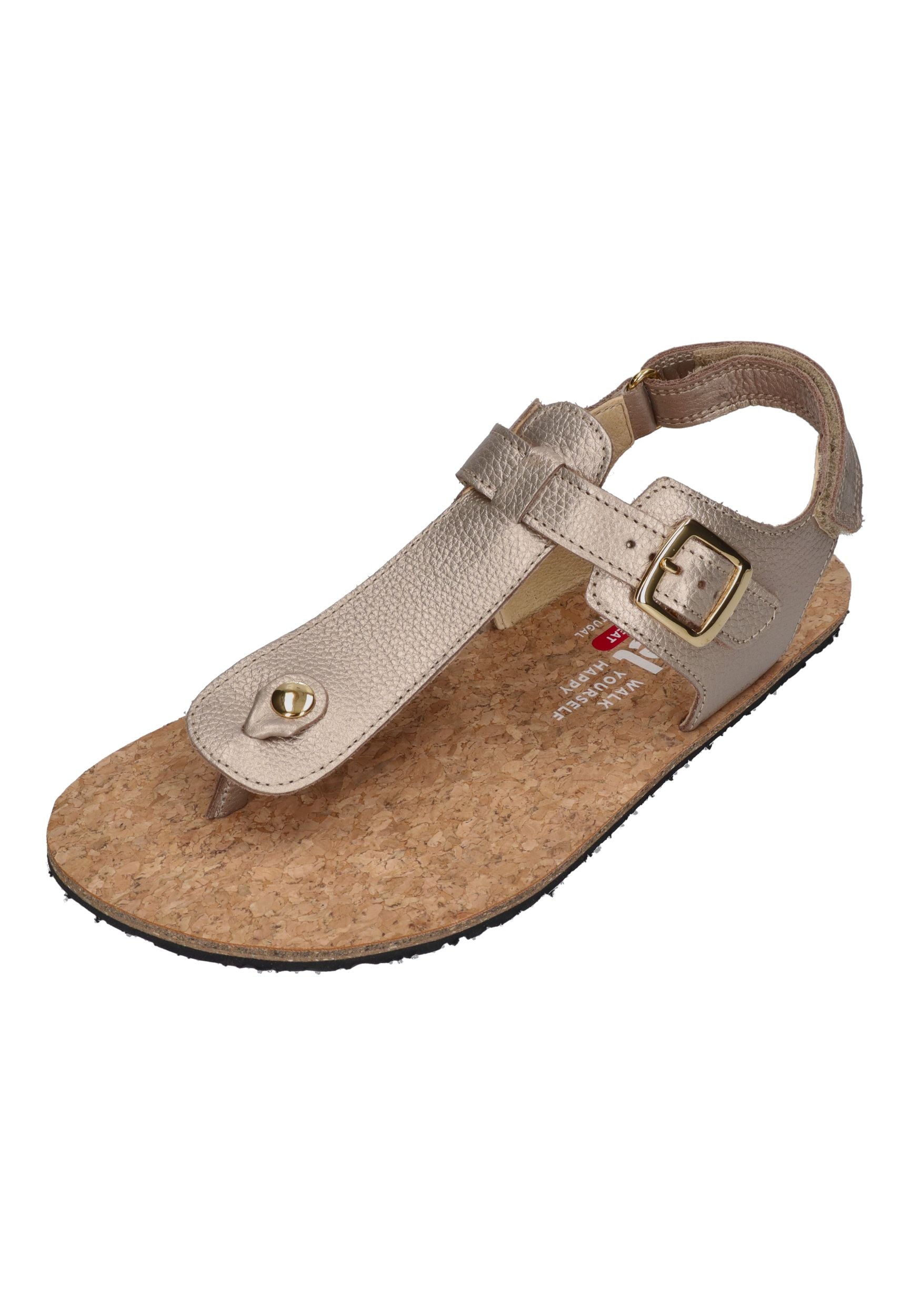 KOEL Damen Barefoot Sandalen ARIANA METALLIC champagne – Sandalen & Sandaletten | shoedealo.shop