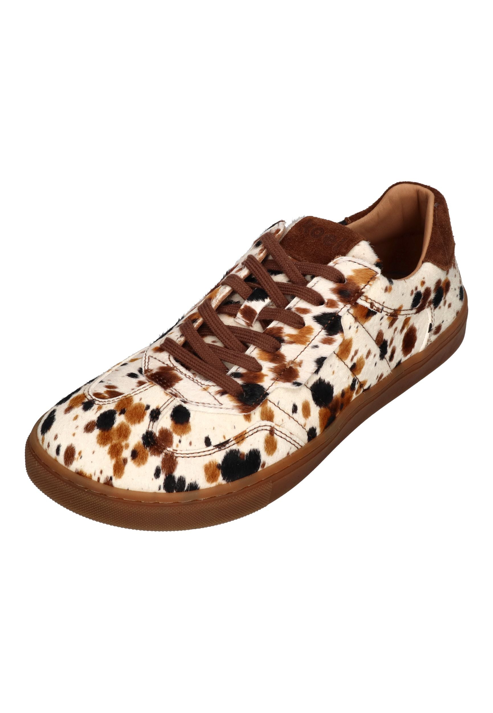 KOEL Damen Barefoot Sneakers HELENA SUEDE PRINT beige