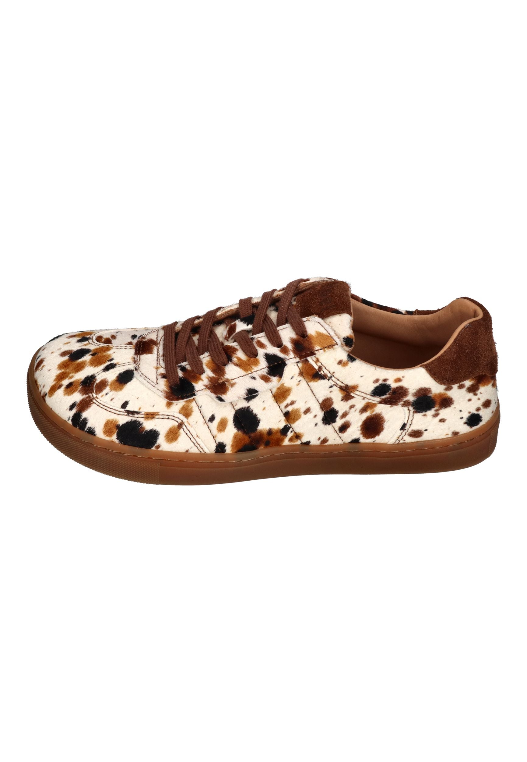 KOEL Damen Barefoot Sneakers HELENA SUEDE PRINT beige