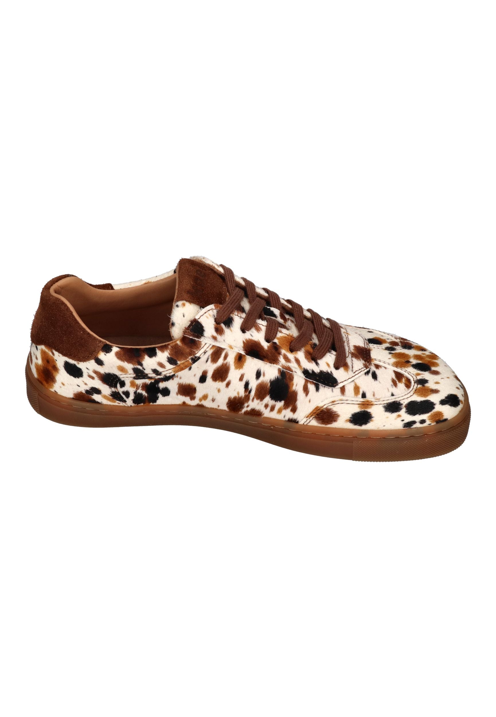 KOEL Damen Barefoot Sneakers HELENA SUEDE PRINT beige
