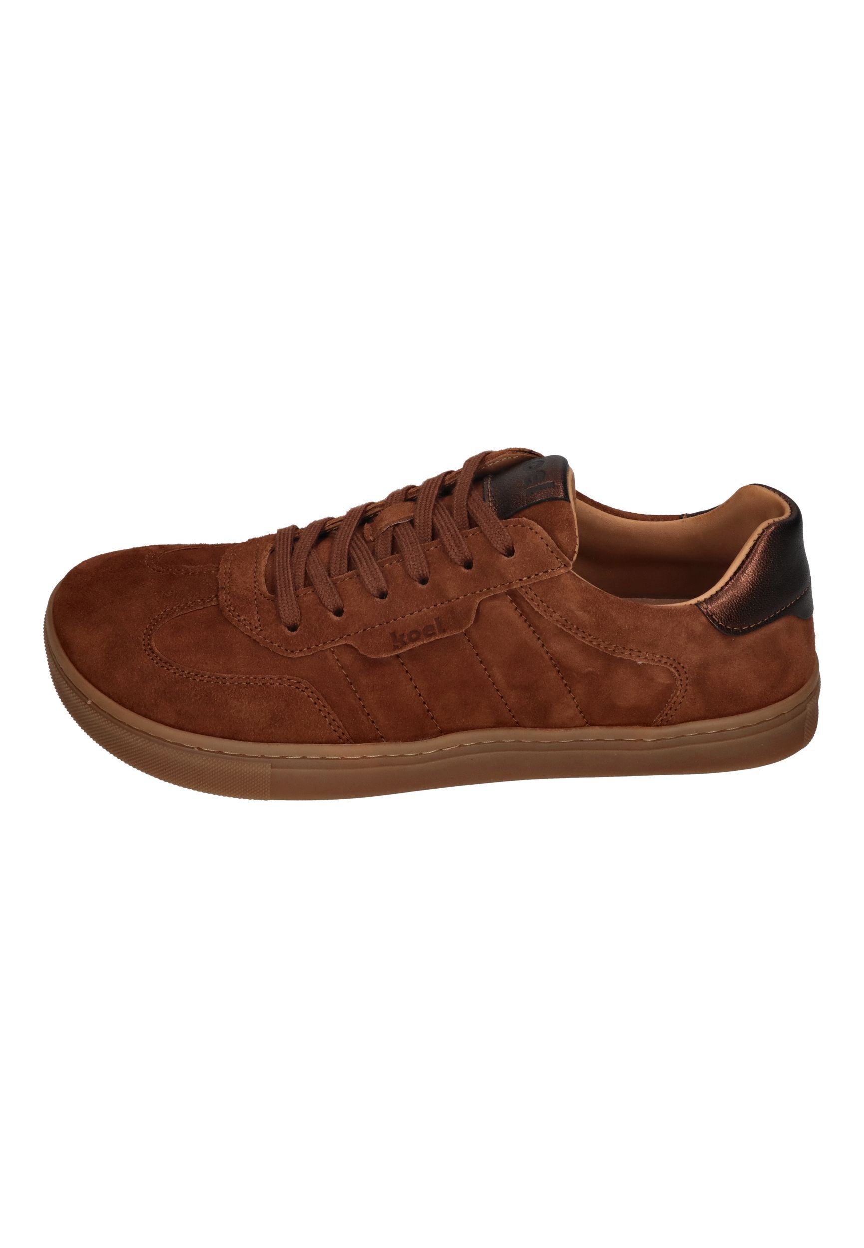 KOEL Damen Barefoot Sneakers HELENA SUEDE cognac