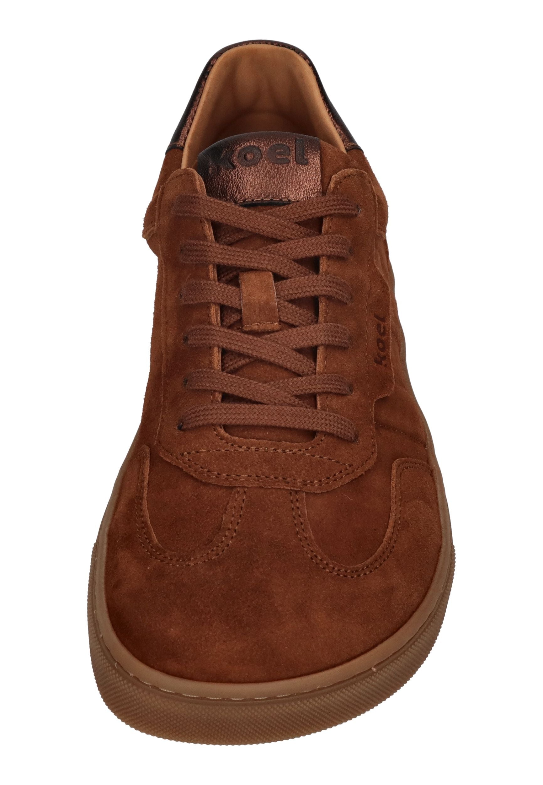 KOEL Damen Barefoot Sneakers HELENA SUEDE cognac