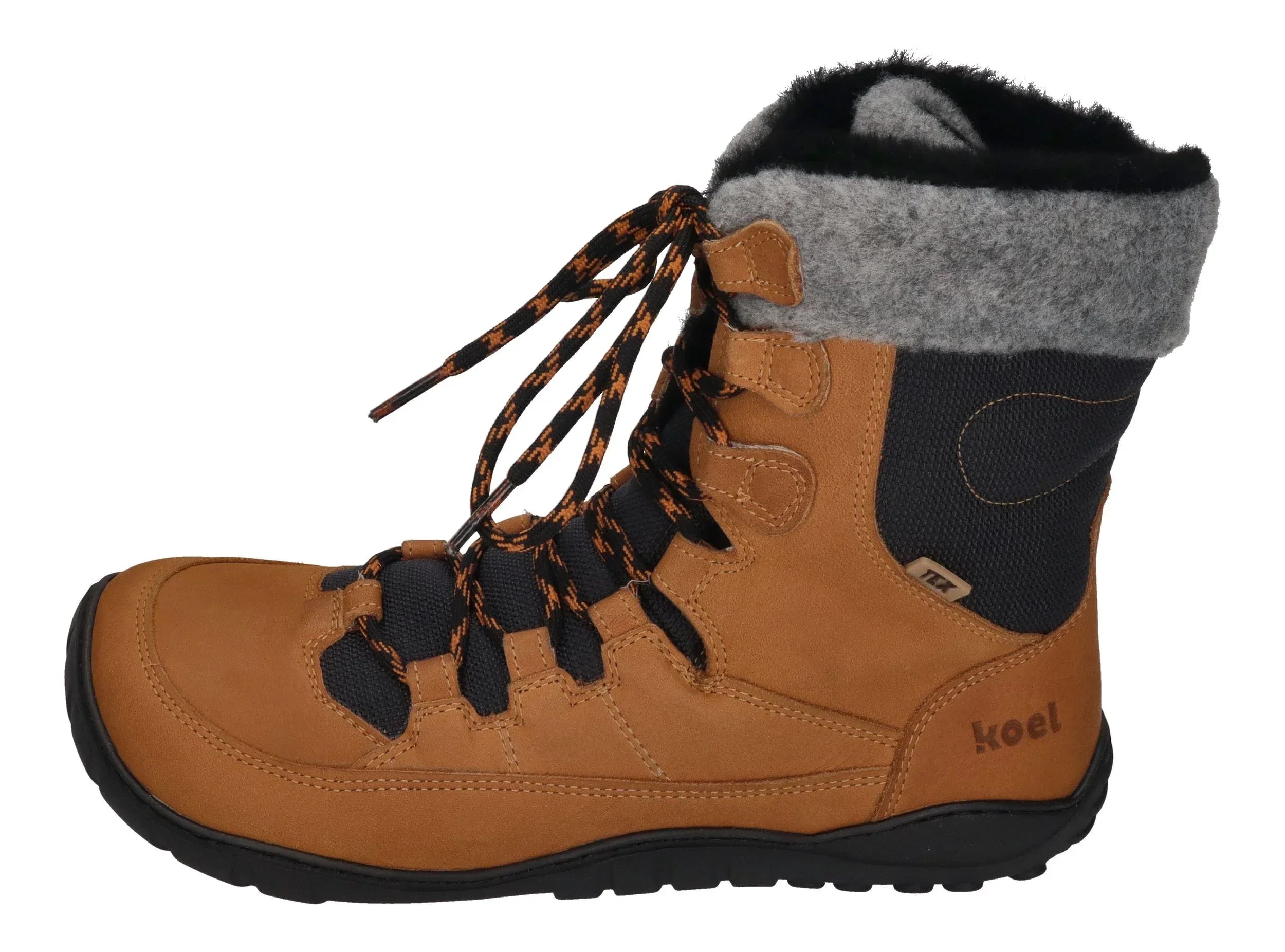 KOEL Damenschuhe Barefoot Stiefel LIAM TEX LAMBSWOOL  - miel