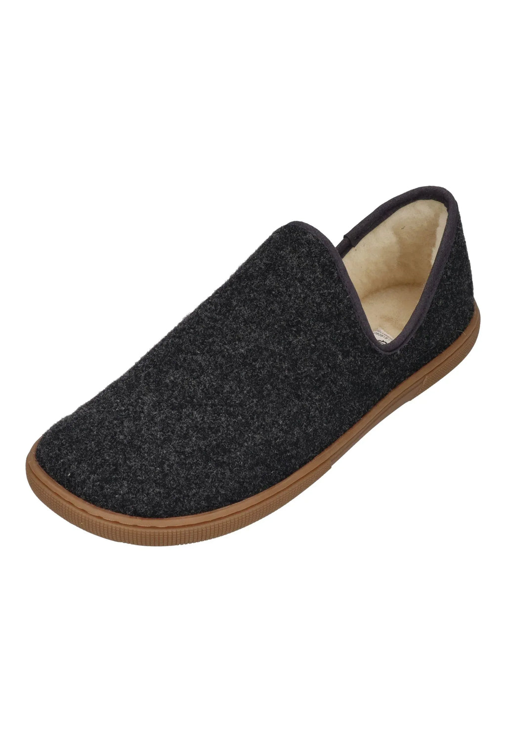 KOEL Barefoot Damen Slipper MERINO - dark grey