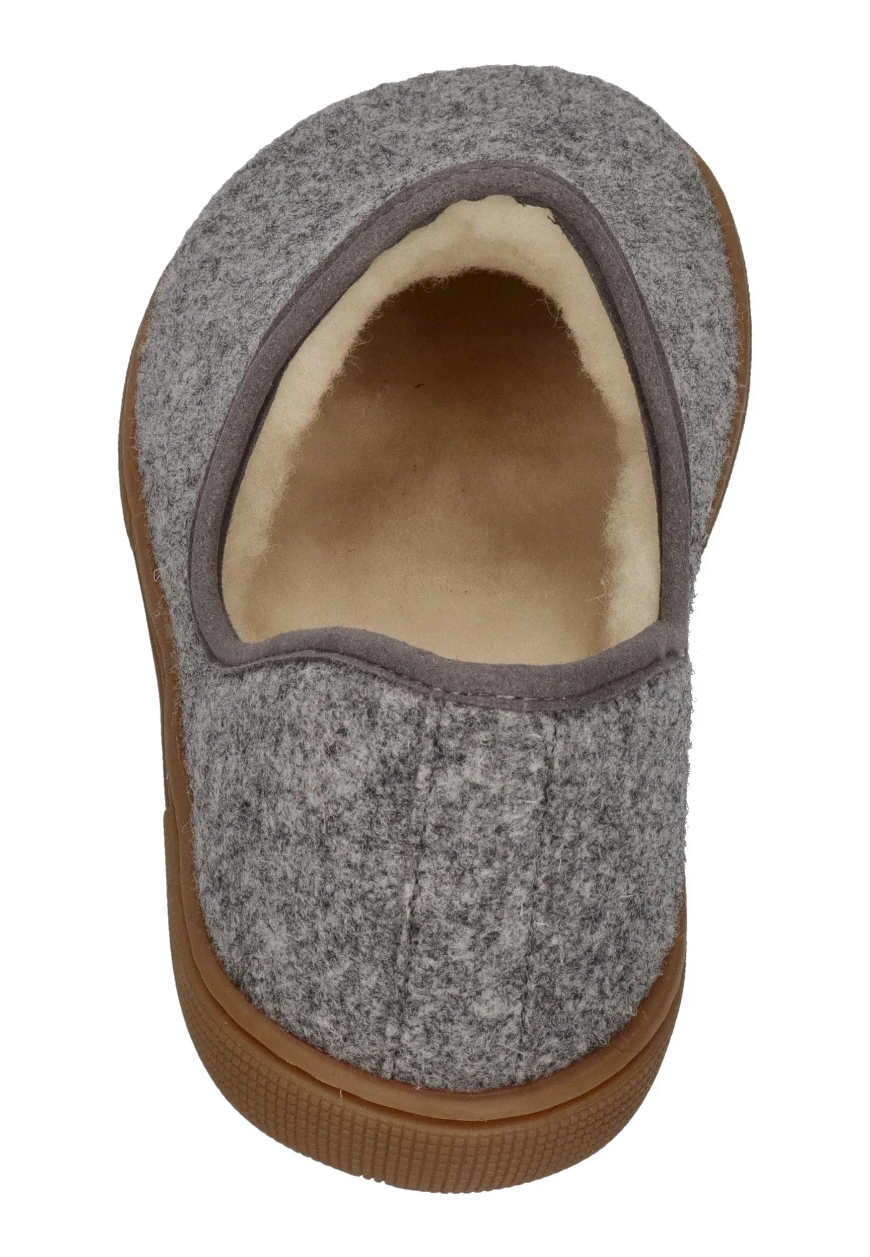 KOEL Barefoot Damen Slipper MERINO - grey