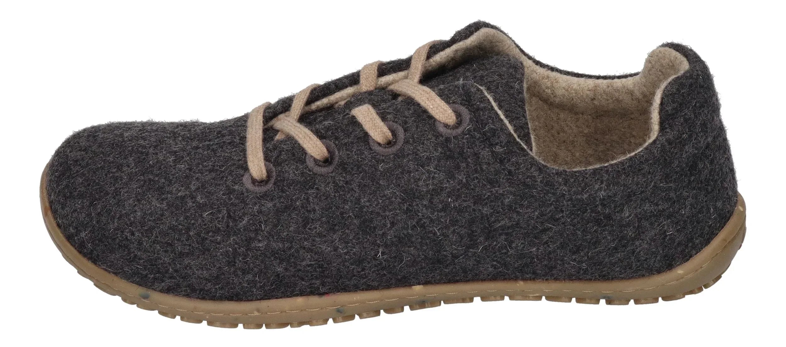 KOEL Unisex Barfußschuhe Sneakers INES ECO MERINO dark grey