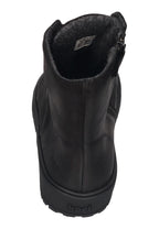 KOEL Damen gefütterte Barefoot Schnürboots GALYON FELT black