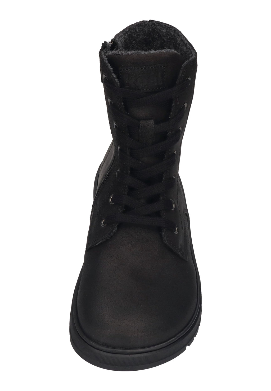 KOEL Damen gefütterte Barefoot Schnürboots GALYON FELT black