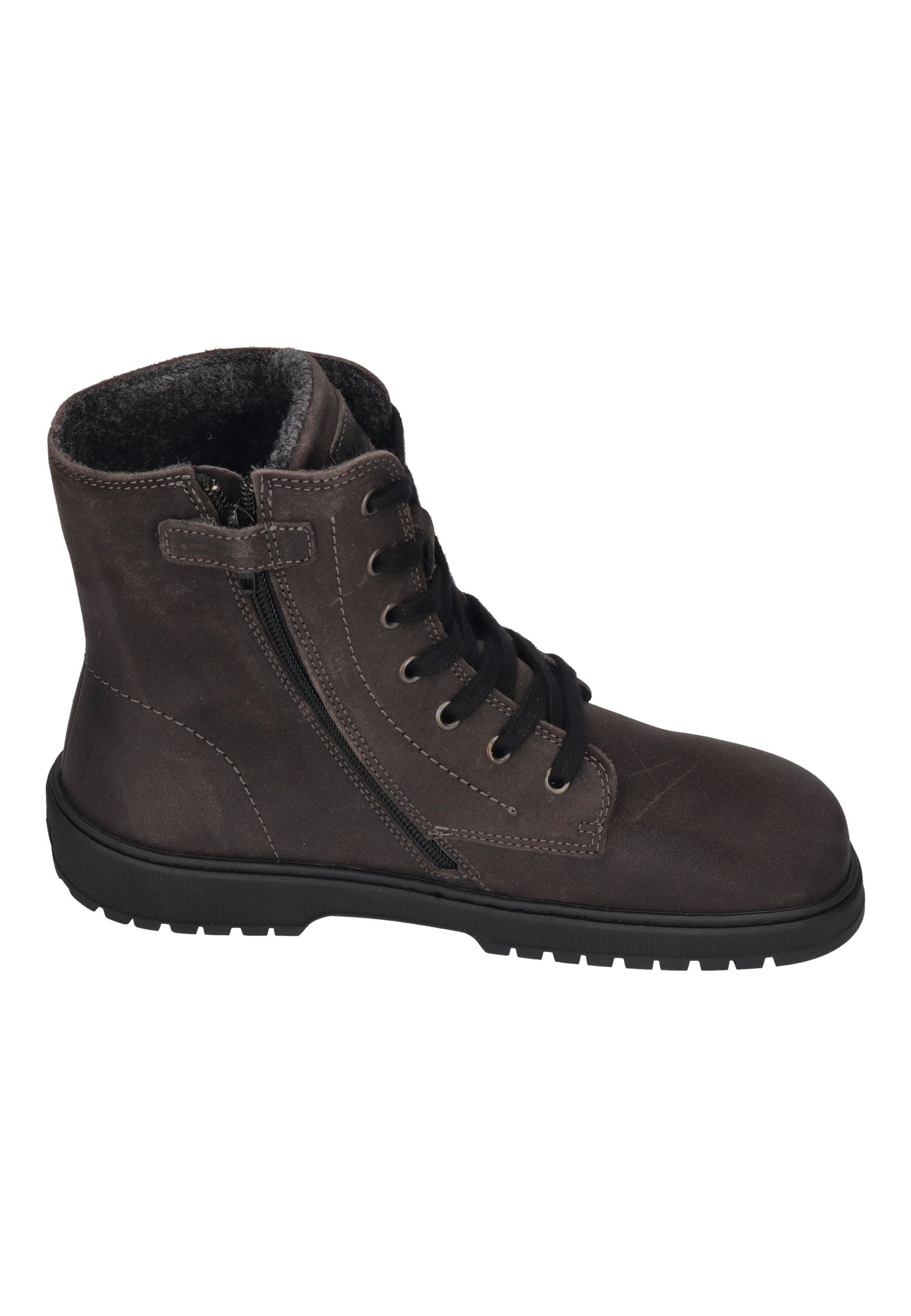 KOEL Damen gefütterte Barefoot Schnürboots GALYON FELT dark grey