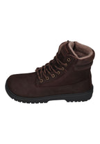 KOEL Damen gefütterte Barefoot Schnürboots GRAVON FELT brown