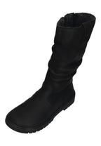KOEL Damen gefütterte Barefoot Stiefel GLYRA FELT black
