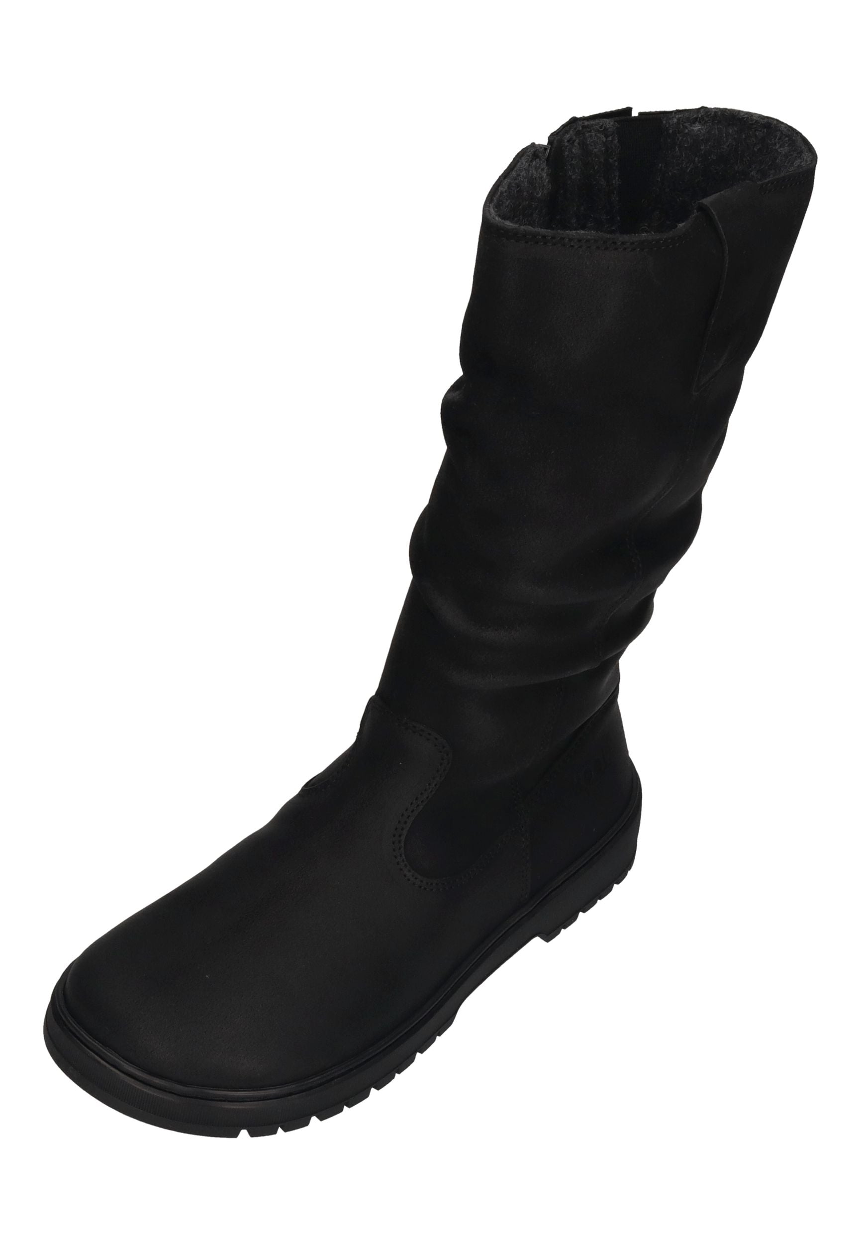 KOEL Damen gefütterte Barefoot Stiefel GLYRA FELT black