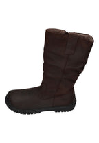 KOEL Damen gefütterte Barefoot Stiefel GLYRA FELT chocolate