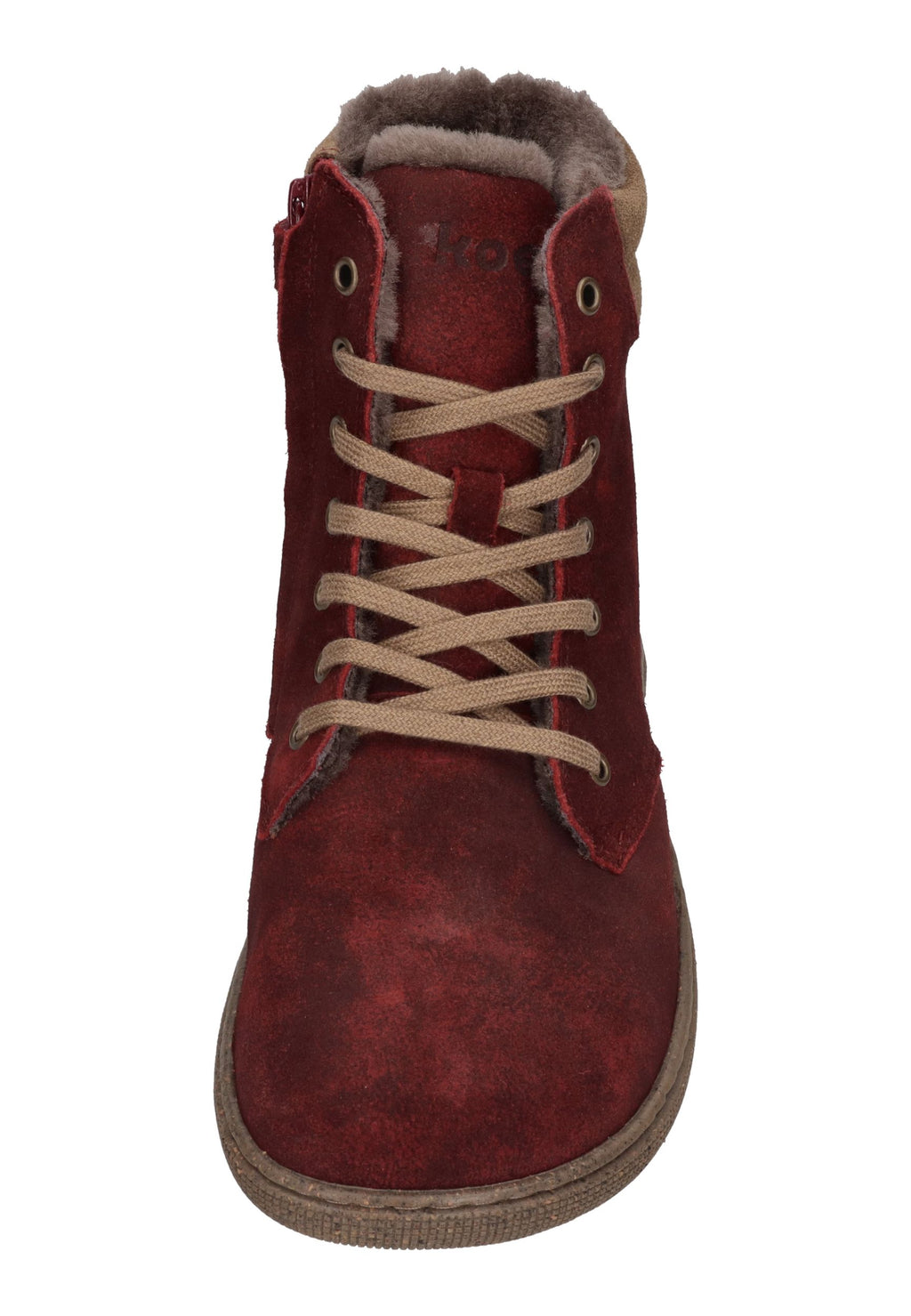 KOEL Damen Barefoot Booties FLORENCE CLOUD WOOL bordo