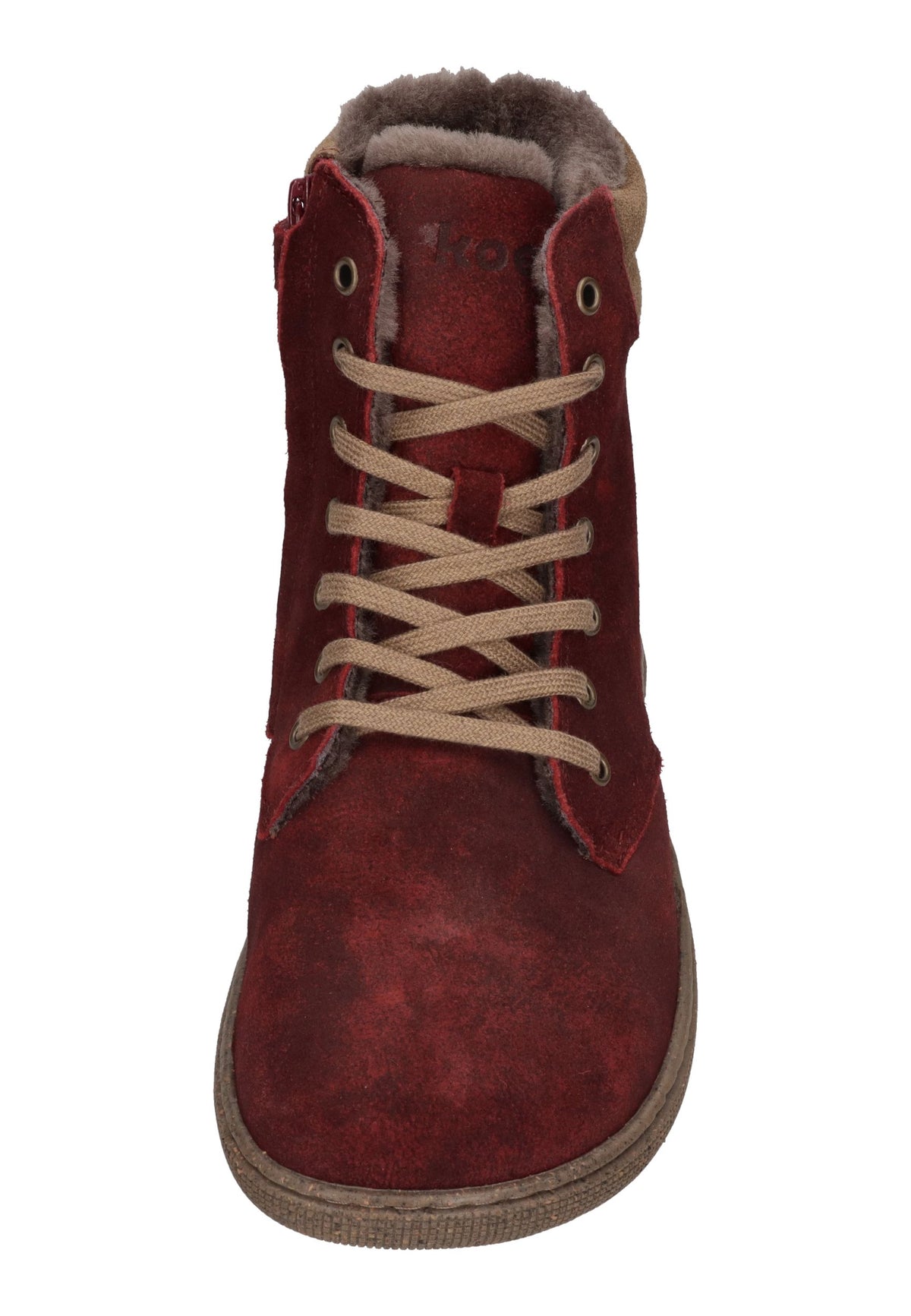 KOEL Damen Barefoot Booties FLORENCE CLOUD WOOL bordo