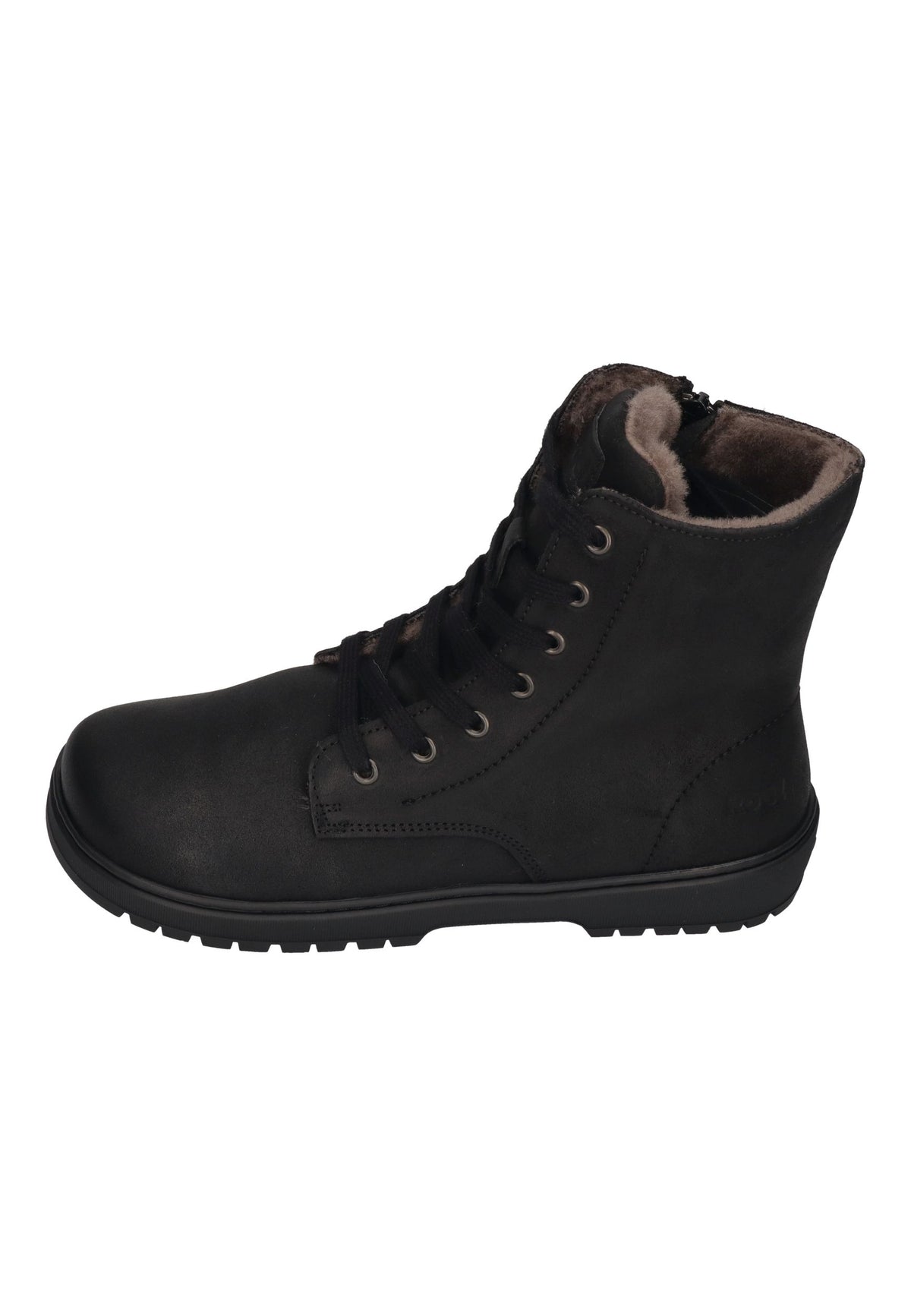 KOEL Damen gefütterte Barefoot Schnürboots GALYON WOOL black