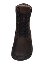 KOEL Damen gefütterte Barefoot Schnürboots GALYON WOOL chocolate