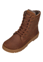 KOEL Damen gefütterte Barefoot Schnürboots GALYON WOOL cognac