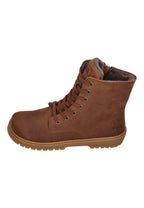 KOEL Damen gefütterte Barefoot Schnürboots GALYON WOOL cognac