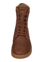 KOEL Damen gefütterte Barefoot Schnürboots GALYON WOOL cognac