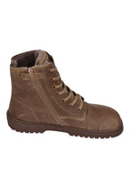 KOEL Damen gefütterte Barefoot Schnürboots GALYON WOOL taupe