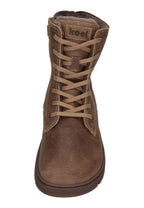 KOEL Damen gefütterte Barefoot Schnürboots GALYON WOOL taupe