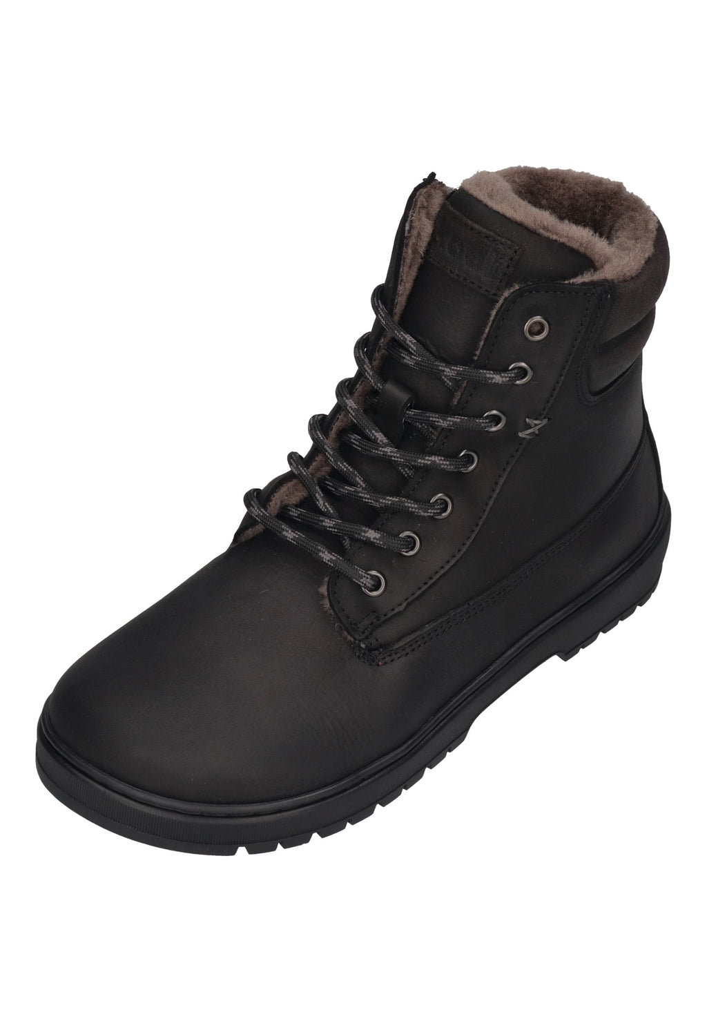 KOEL Damen gefütterte Barefoot Schnürboots GRAVON WOOL black