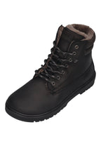 KOEL Damen gefütterte Barefoot Schnürboots GRAVON WOOL black