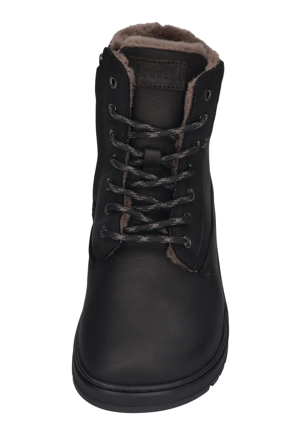 KOEL Damen gefütterte Barefoot Schnürboots GRAVON WOOL black
