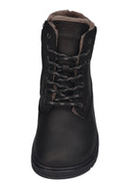 KOEL Damen gefütterte Barefoot Schnürboots GRAVON WOOL black