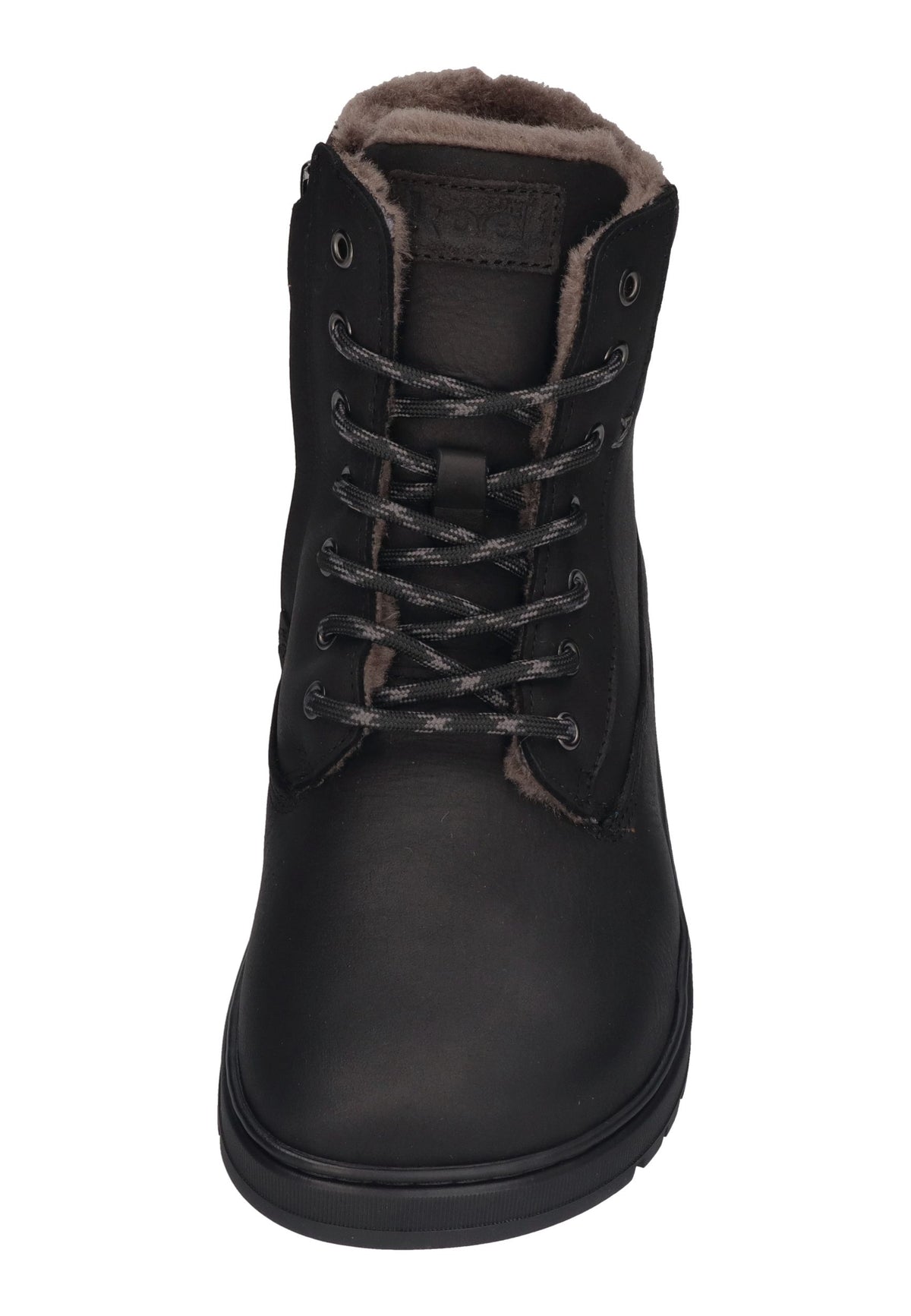 KOEL Damen gefütterte Barefoot Schnürboots GRAVON WOOL black