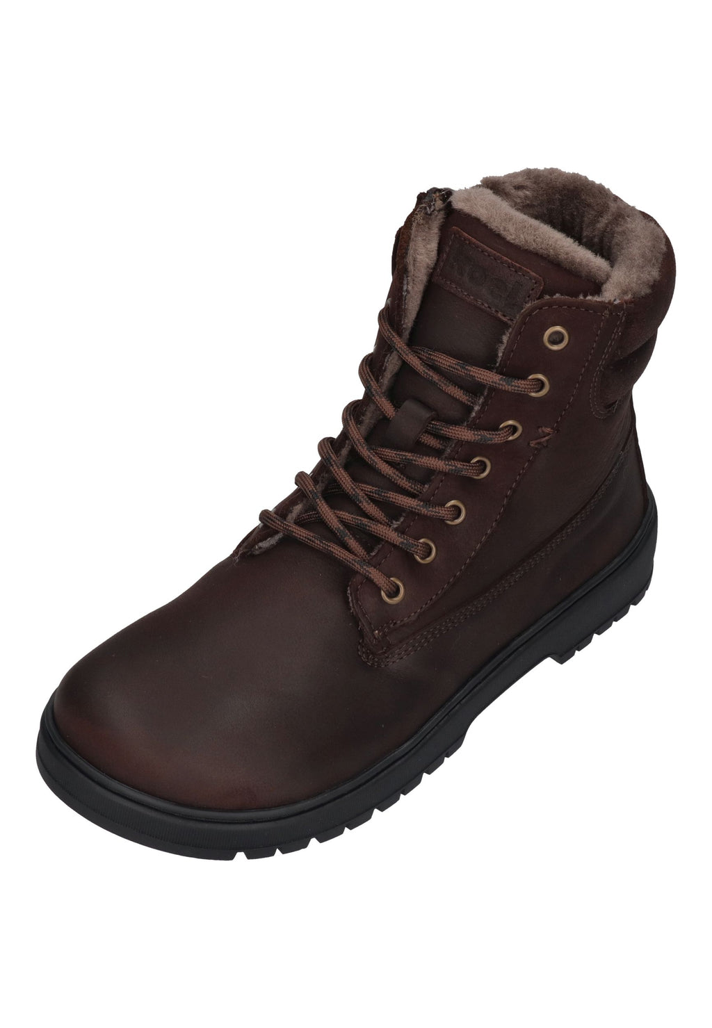 KOEL Damen gefütterte Barefoot Schnürboots GRAVON WOOL brown