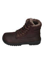 KOEL Damen gefütterte Barefoot Schnürboots GRAVON WOOL brown