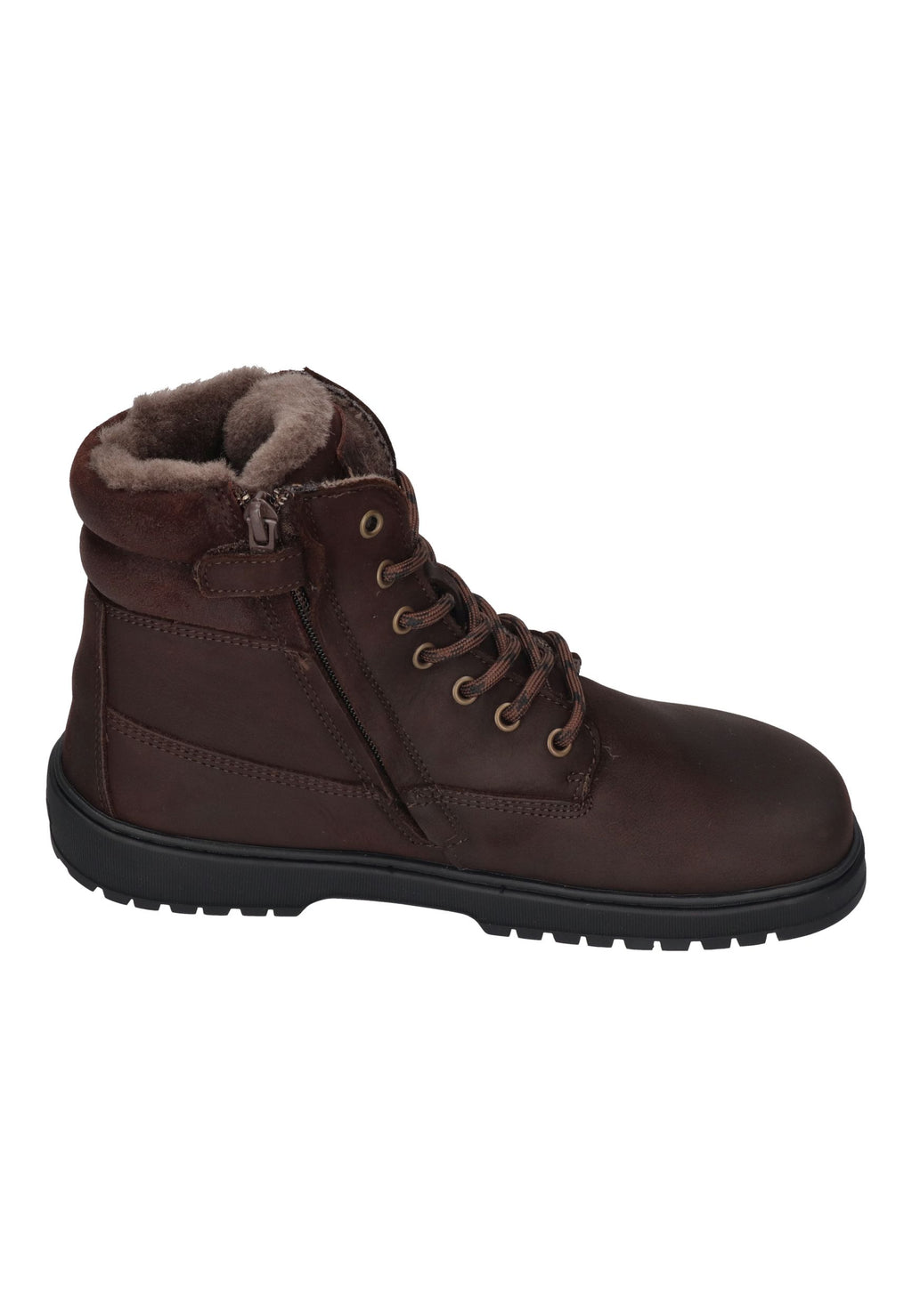 KOEL Damen gefütterte Barefoot Schnürboots GRAVON WOOL brown