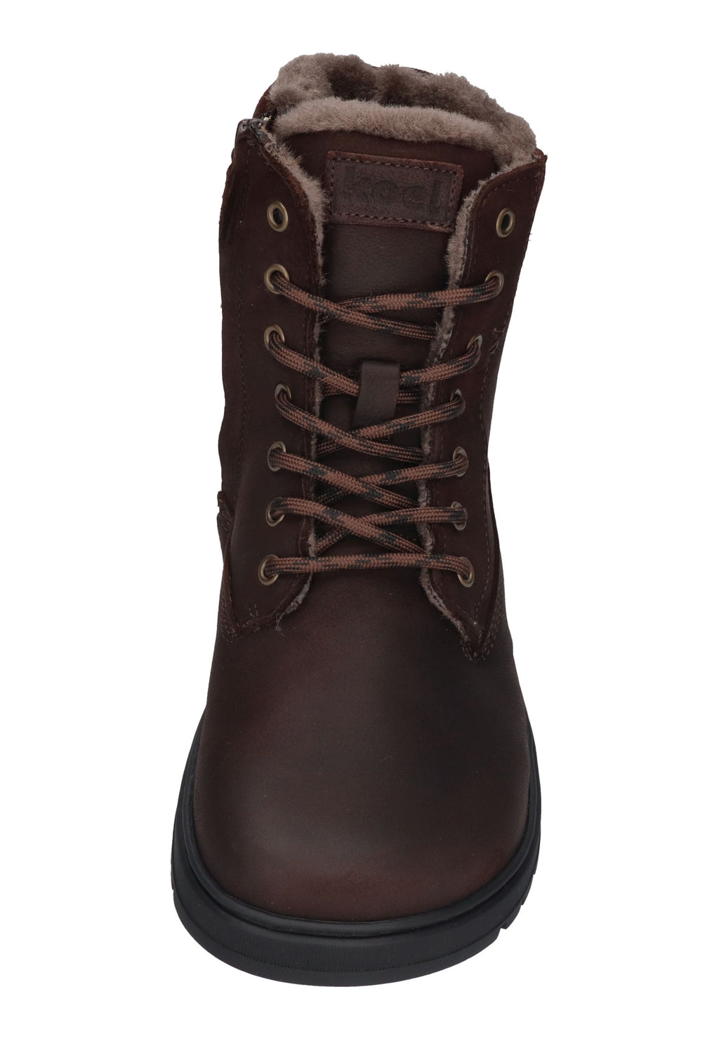 KOEL Damen gefütterte Barefoot Schnürboots GRAVON WOOL brown