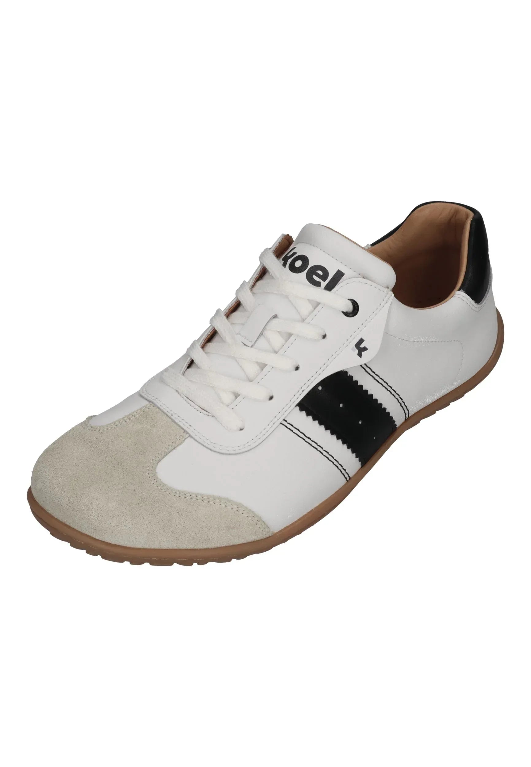 KOEL Herren Barefoot Sneakers ILO NAPA SUEDE 3.0 off white black – Sneakers - Weiß | shoedealo.shop