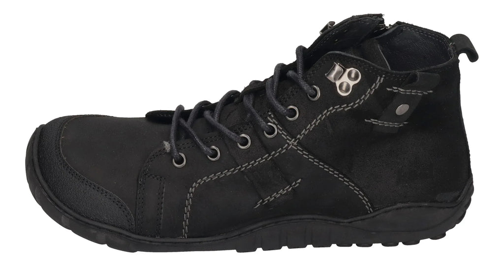 KOEL Herrenschuhe Barefoot Boots PAX LEATHER - black