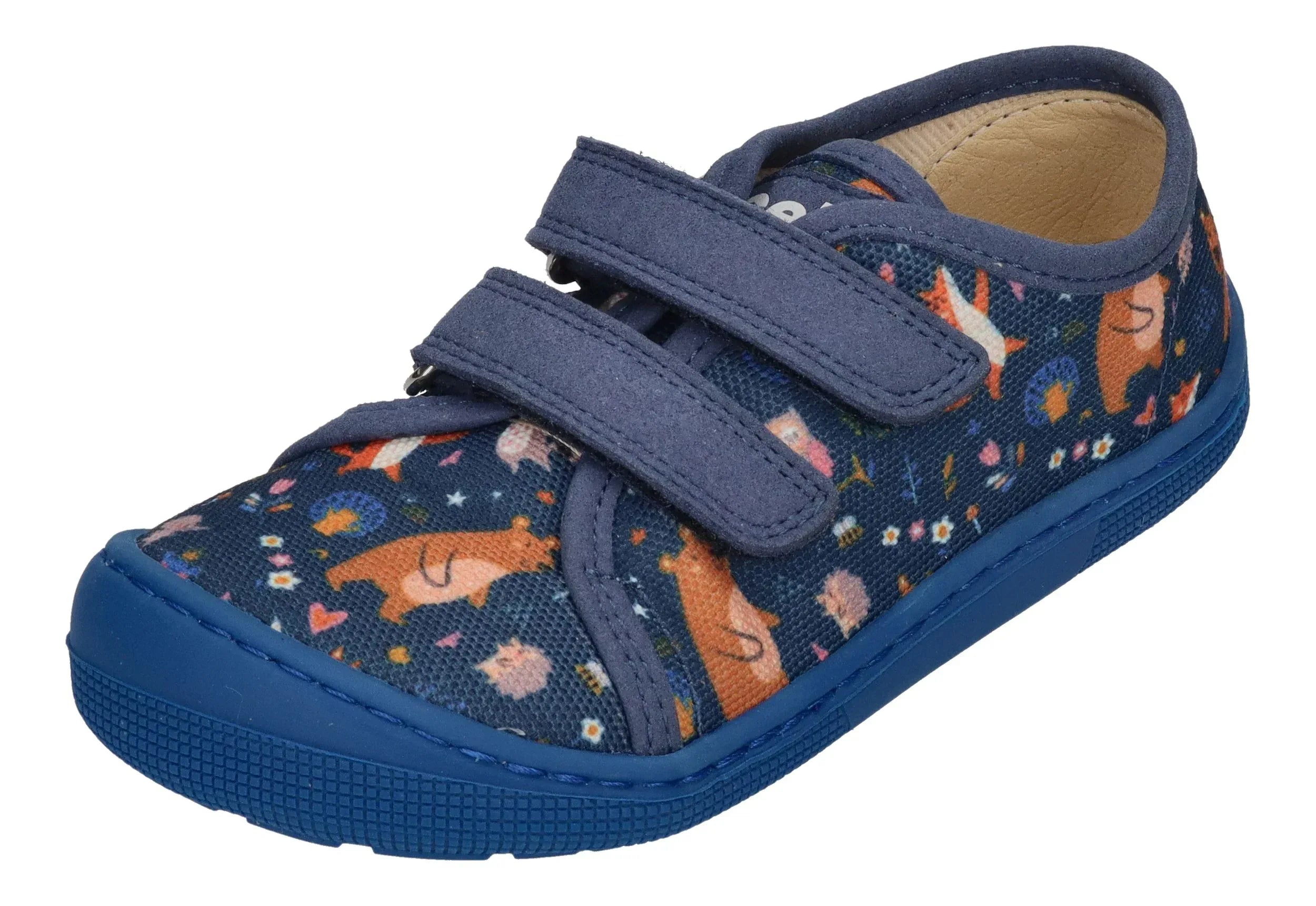 KOEL Kinder Barefoot vegane Sneakers DUD PRINT bear blue