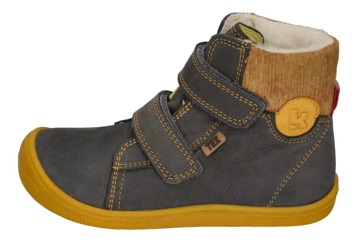 KOEL Barefoot Kinderstiefel - DEAN WOOL - dark grey - SALE - Shoedeal