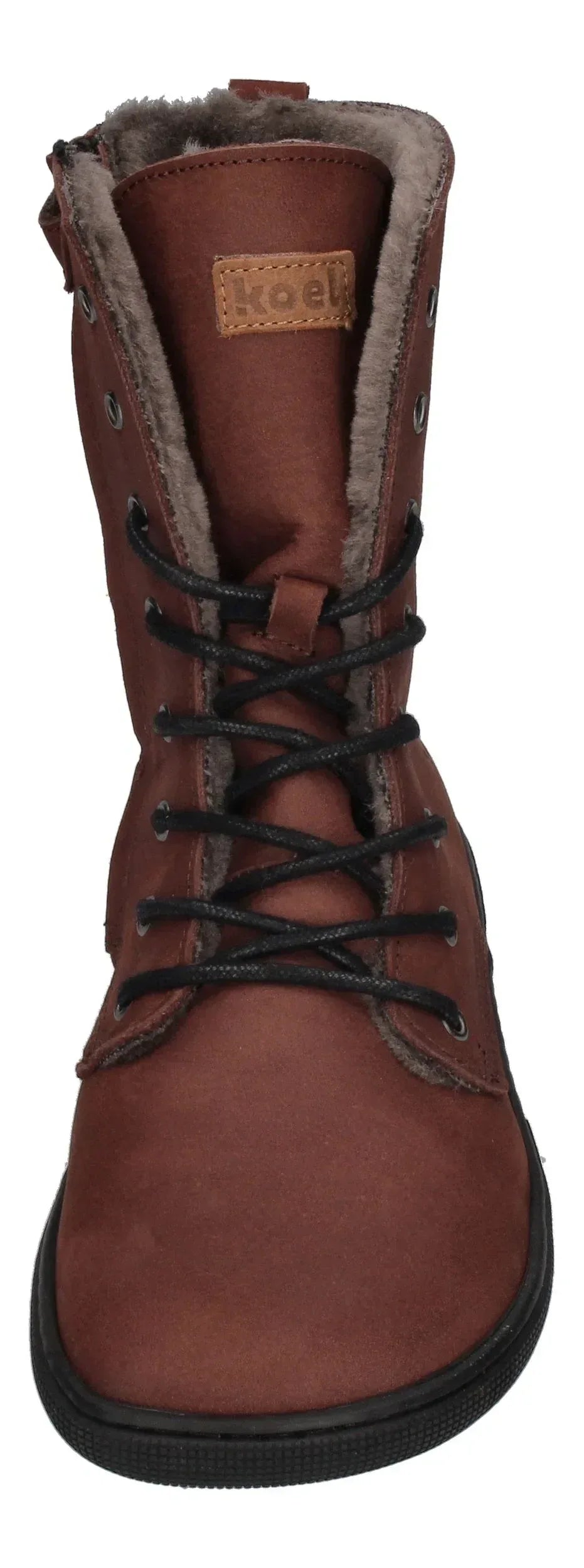 KOEL Damen Barefoot Booties mit Lammwolle FARO choco-4