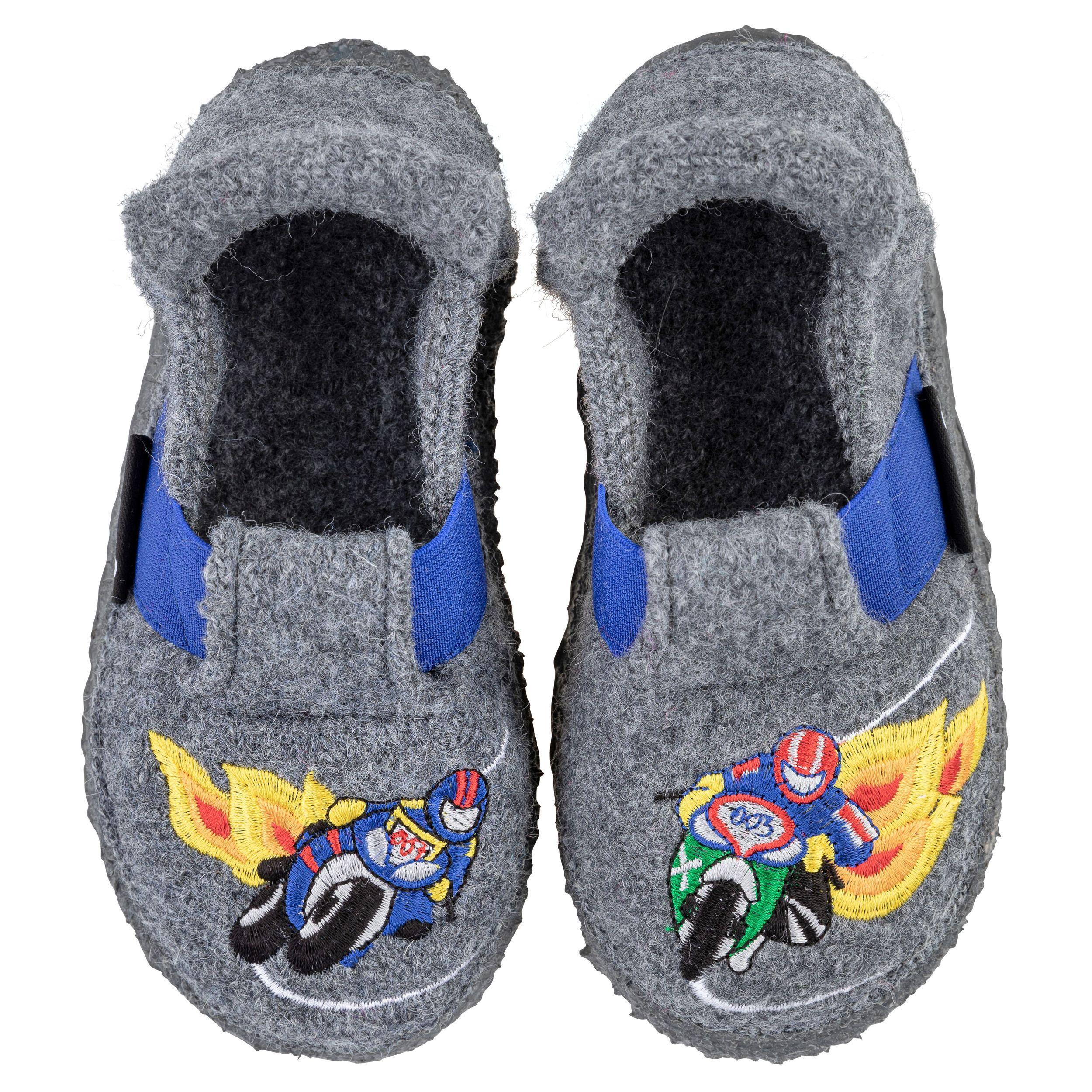 NANGA Kinderschuhe - Hausschuhe MOTO - grau-6