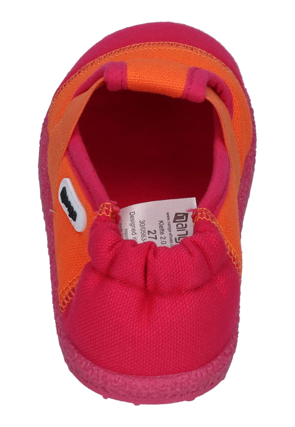 NANGA Kinder Hausschuhe KLETTE 2.0 pink orange