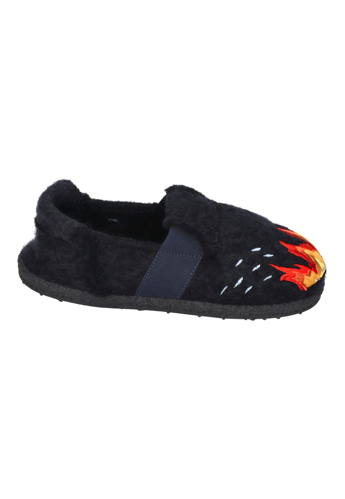 NANGA Kinder Hausschuhe Schurwolle LITTLE FIREMAN 2.0 dunkelblau