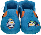 NANGA Kinder - Hausschuhe FUNNY PINGU - türkis