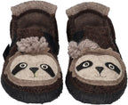 NANGA Kinder - Hausschuhe SHAGGY SLOTH - braun 80