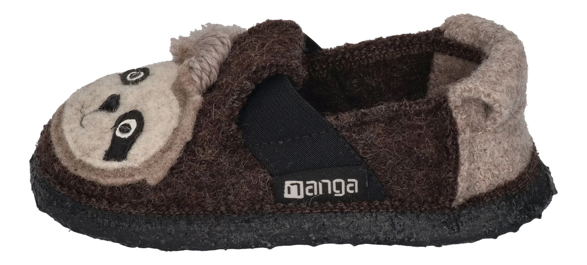 NANGA Kinder - Hausschuhe SHAGGY SLOTH - braun 80